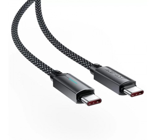 Дата кабель Acefast C19-03 Type-C to Type-C 60W (1.2m) Black