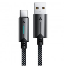Дата кабель Acefast C19-04 USB to Type-C 3A (1.2m) Black
