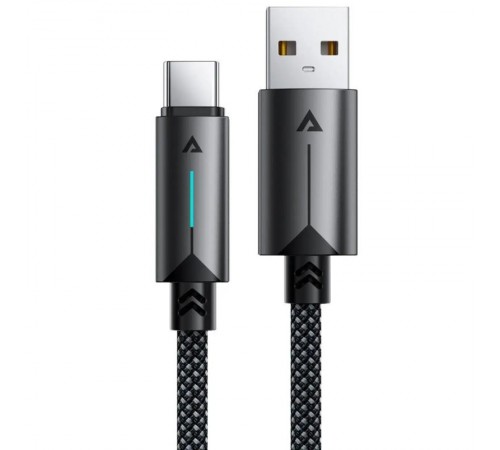 Дата кабель Acefast C19-04 USB to Type-C 3A (1.2m) Black