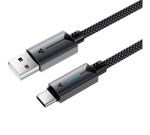 Дата кабель Acefast C19-04 USB to Type-C 3A (1.2m) Black