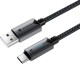 Дата кабель Acefast C19-04 USB to Type-C 3A (1.2m) Black