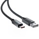 Дата кабель Acefast C19-04 USB to Type-C 3A (1.2m) Black