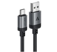 Дата кабель Acefast C20-04 USB to Type-C 3A (1.2m) Black