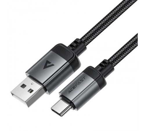 Дата кабель Acefast C20-04 USB to Type-C 3A (1.2m) Black