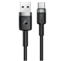 Дата кабель Acefast C22-04 USB to Type-C 60W (1.2m) Black
