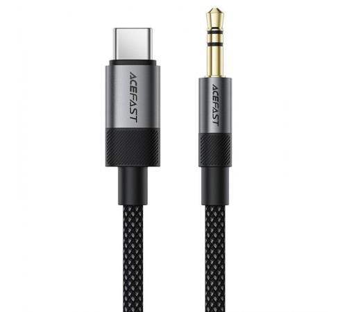 Аудіо кабель Aux Acefast J11 (Type-C to AUX 3.5mm plug) (1m) Black