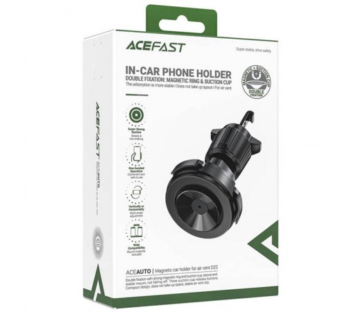 Автотримач Acefast D22 Black