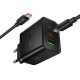 МЗП Hoco N75 Grande 65W QC+PD (1USB-A/2C) + кабель Type-C to Type-C Black