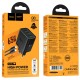 МЗП Hoco N75 Grande 65W QC+PD (1USB-A/2C) + кабель Type-C to Type-C Black
