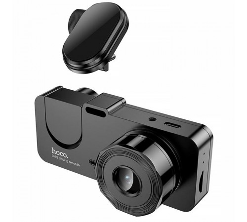 Відеореєстратор Hoco DI63 2-inch display with rear camera (480+480P) Black