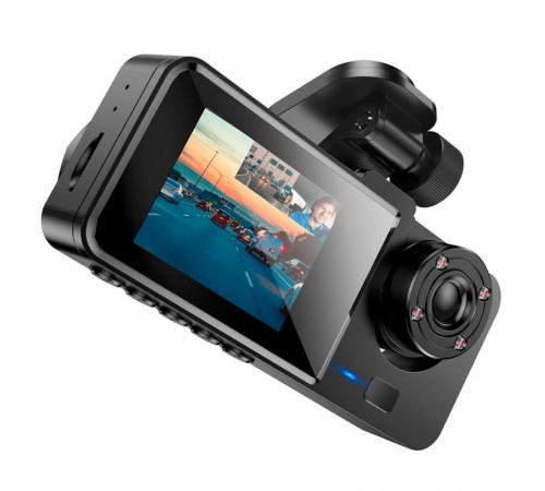 Відеореєстратор Hoco DI63 2-inch display with rear camera (480+480P) Black