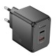 МЗП Hoco CS16A Wish PD20W (1USB-C/1L) Black