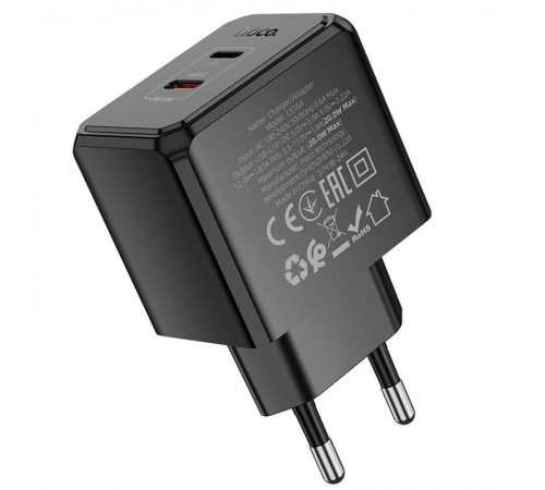 МЗП Hoco CS16A Wish PD20W (1USB-C/1L) Black