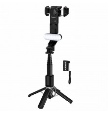 Монопод для селфі Hoco DYY06 трипод + знімний BT пульт + стабілізатор Black