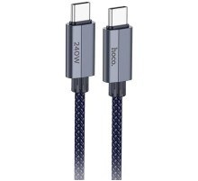Дата кабель Hoco U134 Primero Type-C to Type-C 240W (1.8m) Dark Blue