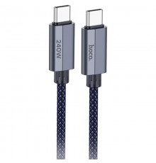 Дата кабель Hoco U134 Primero Type-C to Type-C 240W (1.8m) Dark Blue