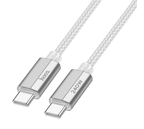 Дата кабель Hoco U134 Primero Type-C to Type-C 240W (1.8m) Gray