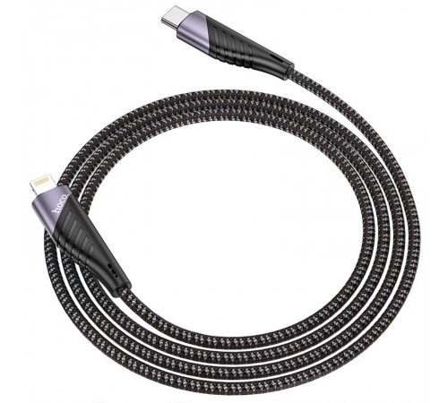 Дата кабель Hoco U95 Freeway 4in1 USB/Type-C to Type-C/Lightning 60W (1.2m) Black
