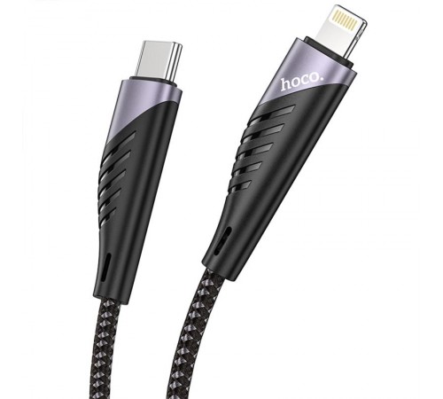 Дата кабель Hoco U95 Freeway 4in1 USB/Type-C to Type-C/Lightning 60W (1.2m) Black