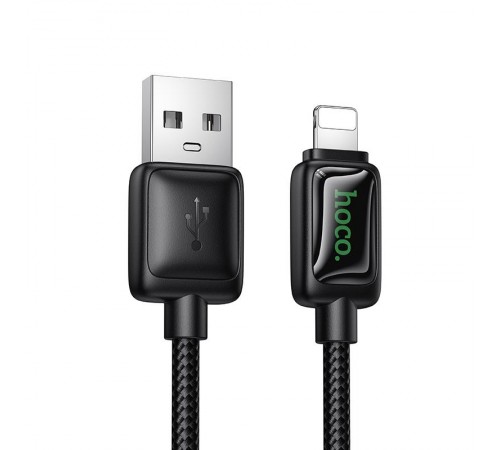 Дата кабель Hoco U146 Mundo USB to Lightning 12W (1.2m) Black