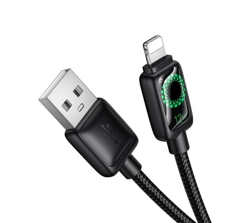 Дата кабель Hoco U146 Mundo USB to Lightning 12W (1.2m) Black