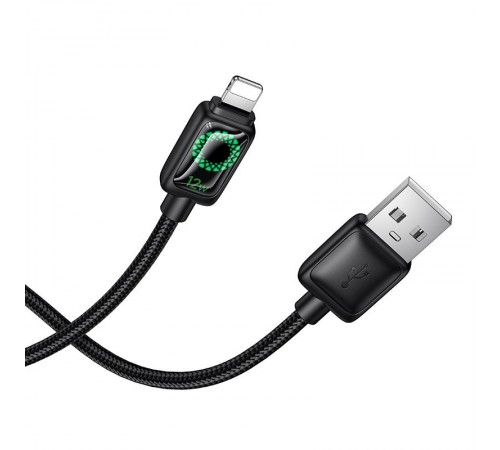 Дата кабель Hoco U146 Mundo USB to Lightning 12W (1.2m) Black