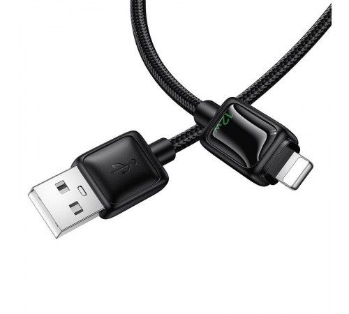 Дата кабель Hoco U146 Mundo USB to Lightning 12W (1.2m) Black