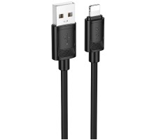 Дата кабель Hoco X122 Benefit USB to Lightning 2.4A (1m) Black