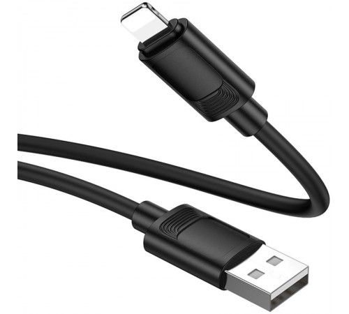 Дата кабель Hoco X122 Benefit USB to Lightning 2.4A (1m) Black