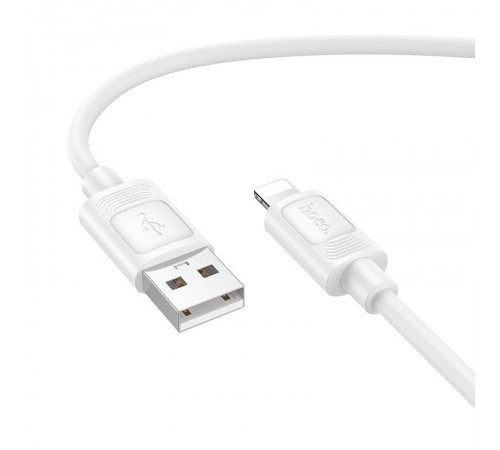 Дата кабель Hoco X122 Benefit USB to Lightning 2.4A (1m) White