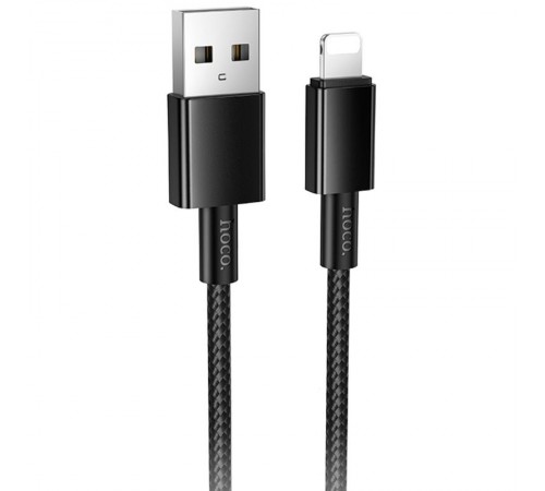 Дата кабель Hoco X119 Energy USB to Lightning 2.4A (1m) Black