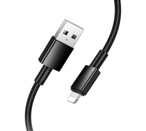 Дата кабель Hoco X119 Energy USB to Lightning 2.4A (1m) Black