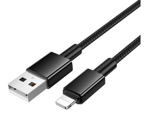 Дата кабель Hoco X119 Energy USB to Lightning 2.4A (1m) Black