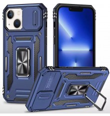 Ударостійкий чохол Camshield Army Ring для Apple iPhone 15 (6.1") Синій / Navy