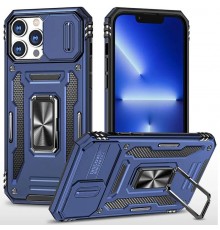 Ударостійкий чохол Camshield Army Ring для Apple iPhone 15 Pro (6.1") Синій / Navy