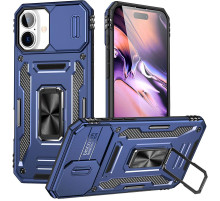Ударостійкий чохол Camshield Army Ring для Apple iPhone 16 (6.1") Синій / Navy