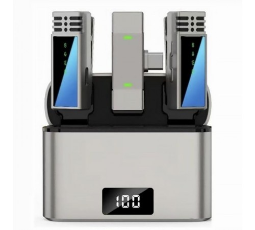 Петличний бездротовий мікрофон Jmary MW-15 Type-C Black