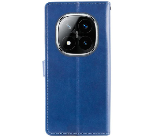 Шкіряний чохол-книжка GETMAN Gallant (PU) для Xiaomi Redmi Note 15 Pro 5G Синій