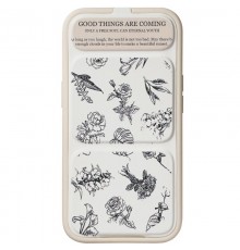 Чохол TPU Panel Stand для Apple iPhone 15 Pro Max (6.7") Floral Sketch