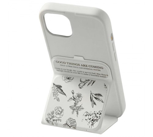 Чохол TPU Panel Stand для Apple iPhone 15 Pro Max (6.7") Floral Sketch