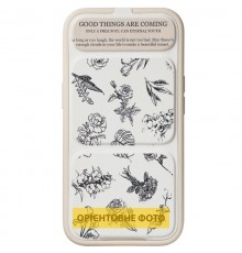 Чохол TPU Panel Stand для Apple iPhone 17 (6.3") Floral Sketch