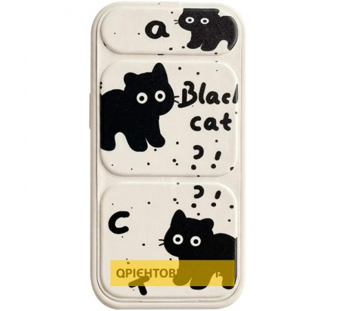 Чохол TPU Panel Stand для Apple iPhone 17 Pro Max (6.9") Black Cat