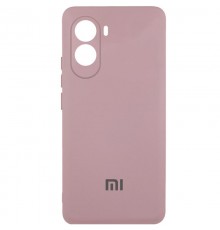 Чохол Silicone Cover Lakshmi Full Camera (AAA) with Logo для Xiaomi Poco M7 4G Рожевий / Pink Sand