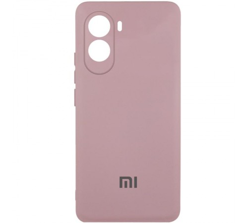 Чохол Silicone Cover Lakshmi Full Camera (AAA) with Logo для Xiaomi Poco M7 4G Рожевий / Pink Sand