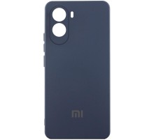 Чохол Silicone Cover Lakshmi Full Camera (AAA) with Logo для Xiaomi Poco M7 4G Темно-синій / Midnight blue