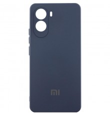 Чохол Silicone Cover Lakshmi Full Camera (AAA) with Logo для Xiaomi Poco M7 4G Темно-синій / Midnight blue