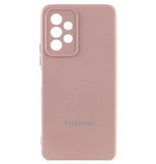 Чохол Silicone Cover Lakshmi Full Camera (AAA) with Logo для Samsung Galaxy A23 4G Рожевий / Pink Sand