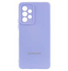 Чохол Silicone Cover Lakshmi Full Camera (AAA) with Logo для Samsung Galaxy A23 4G Бузковий / Dasheen