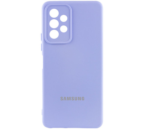 Чохол Silicone Cover Lakshmi Full Camera (AAA) with Logo для Samsung Galaxy A23 4G Бузковий / Dasheen