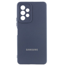Чохол Silicone Cover Lakshmi Full Camera (AAA) with Logo для Samsung Galaxy A23 4G Темно-синій / Midnight blue